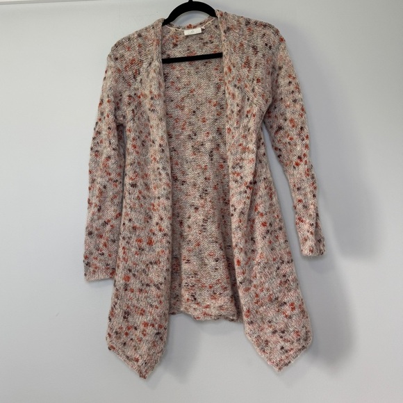 KAFFE XS Women's Speckled Knit Open-Front Cardigan - Picture 1 of 7